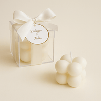 Bougie personnalisée mariage