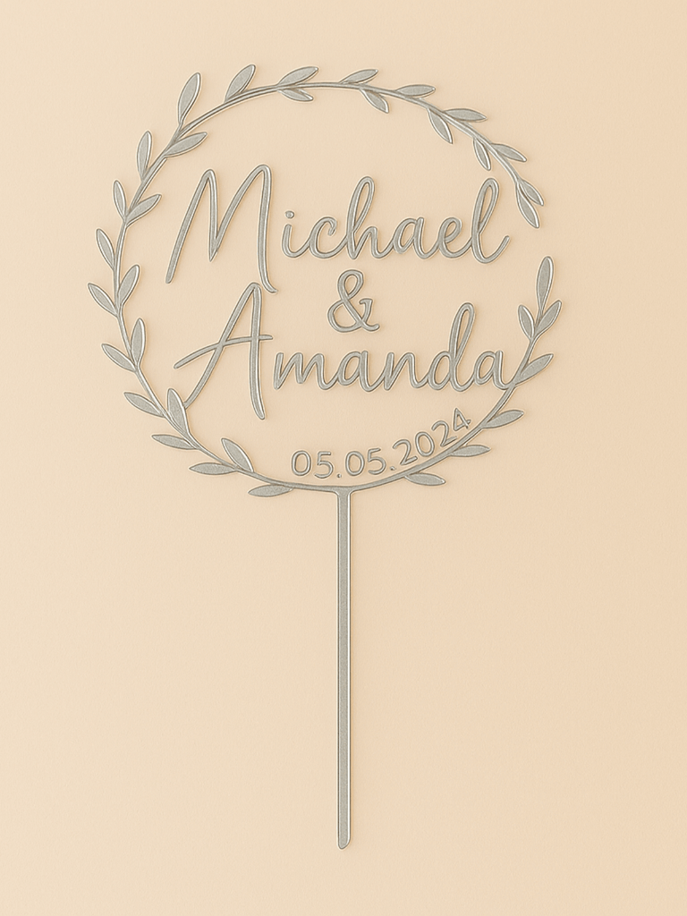 Topper élégant Mariage Cake Topper Mariage Personnalisé Thème Géométrie Topper élégant Mariage Cake Topper Mariage Personnalisé Thème Géométrie