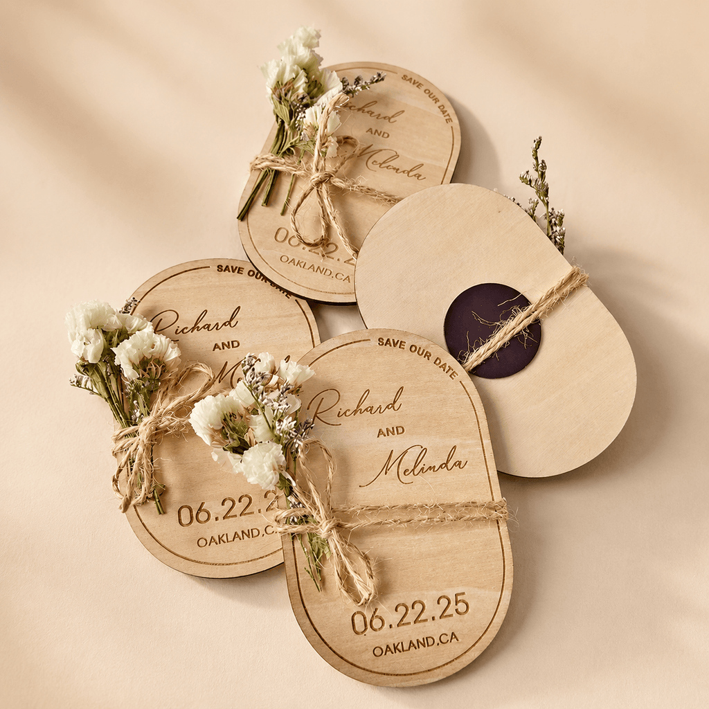 Magnet bois mariage – mariage personnalisé