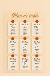 Plan de table plexiglas