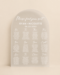 Arche plan de table mariage