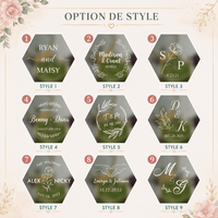 Boite alliance mariage verre 
