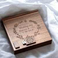 Boite clé usb mariage