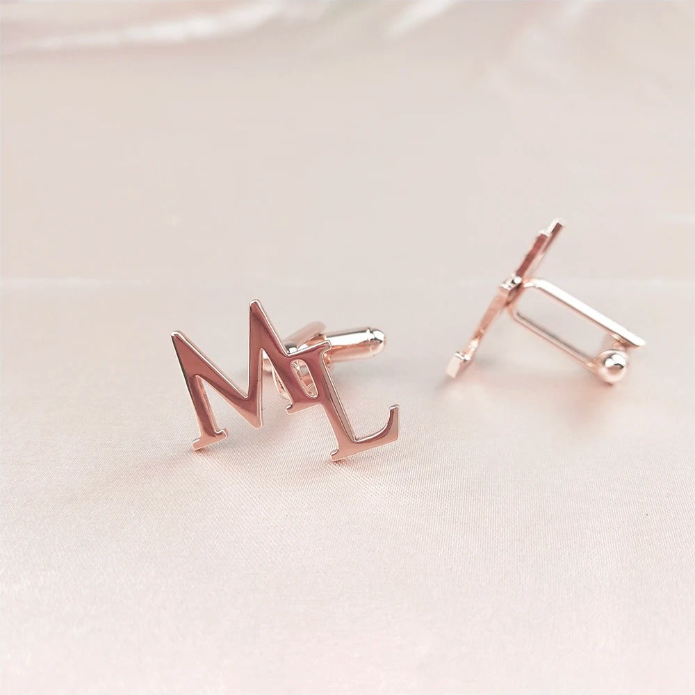 Bouton de manchette personnalisé mariage