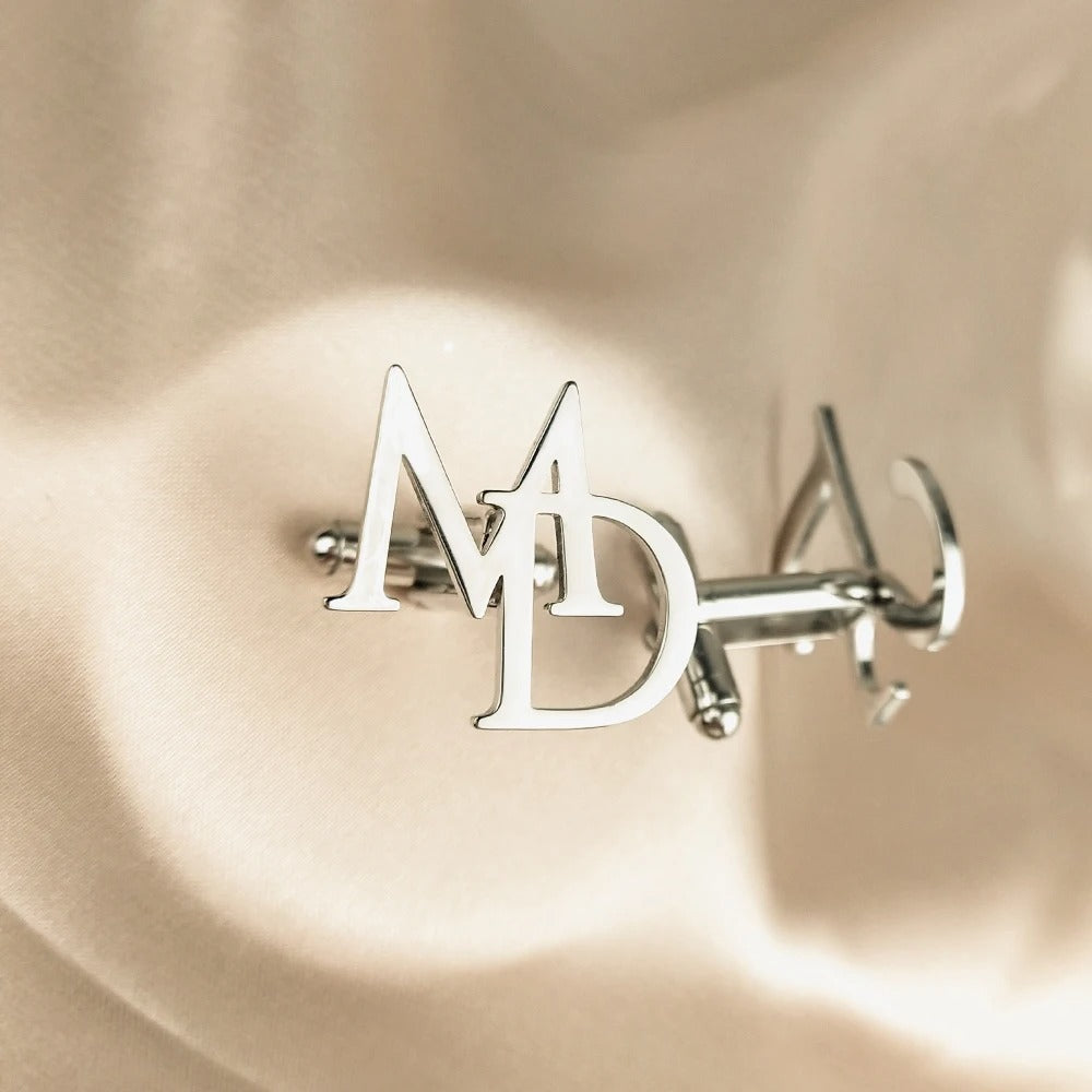 Bouton de manchette personnalisé mariage