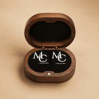 Bouton de manchette personnalisé mariage