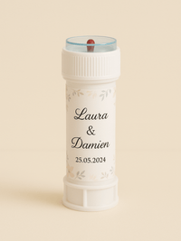Bulle de savon mariage