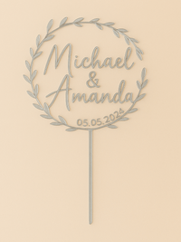 Cake topper acrylique