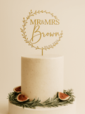 Cake topper doré