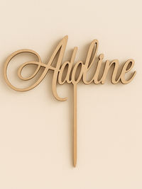Cake topper personnalisé prénom