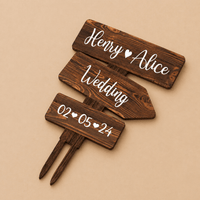 Cake topper mariage champetre