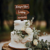 Cake topper mariage champetre
