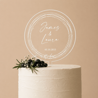 Cake topper transparent