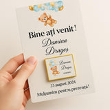 Carte remerciement baptême