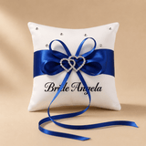 Coussin alliance bleu et blanc