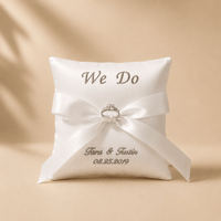 Coussin alliance brodé