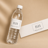 Etiquette bouteille d'eau mariage 