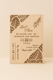 Faire part en bois mariage