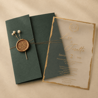 Faire part fleur séchée