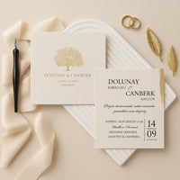 Faire part mariage carré