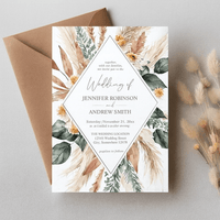 Faire part mariage pampa