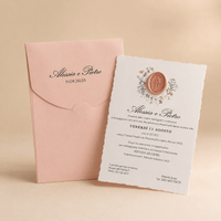 Faire part mariage rose