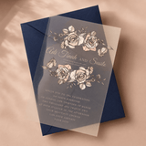 Faire part mariage rose poudré