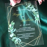 Faire part mariage vert​