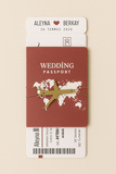 Faire part passeport mariage