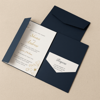 Faire part bleu marine