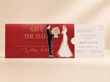 Faire part mariage coulissant