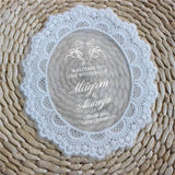 faire part mariage dentelle