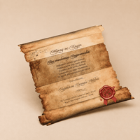 Faire part mariage parchemin