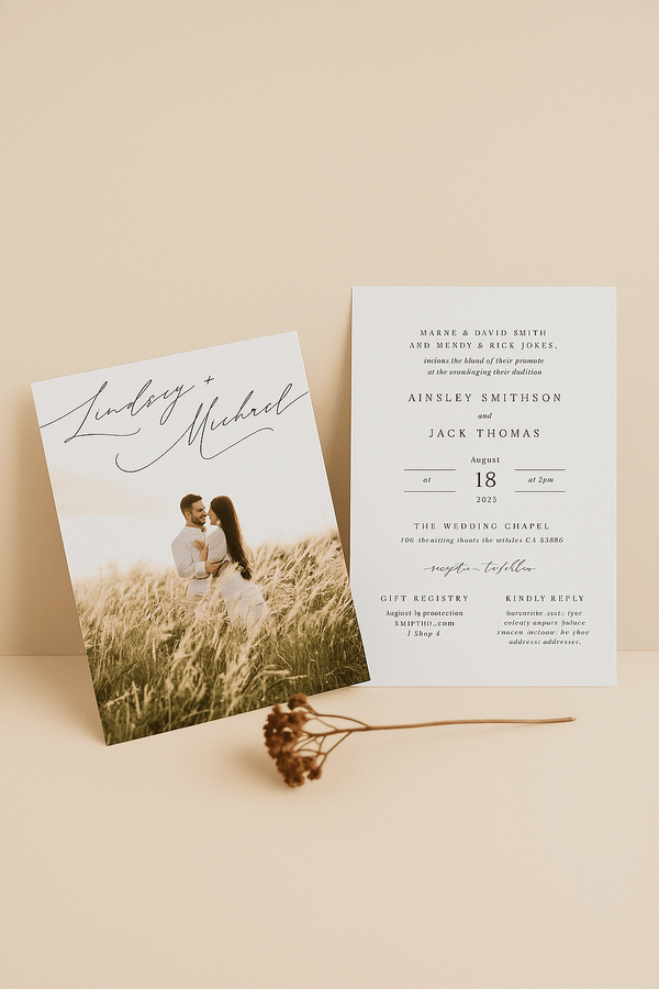 Faire part mariage photo​