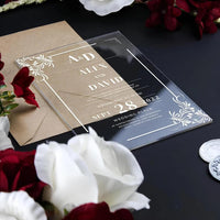 Faire part mariage plexiglas