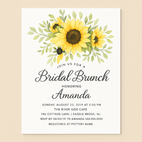 Faire part tournesol