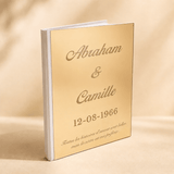 Livre d'or mariage doré