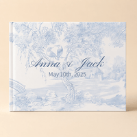 Livre d'or mariage bleu
