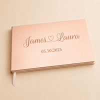 Livre d'or mariage rose gold