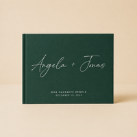 Livre d'or mariage vert