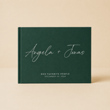 Livre d'or mariage vert