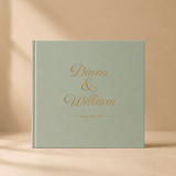 Livre d or mariage vert sauge