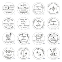 Magnet rond mariage
