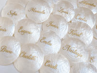 Marque place coquillage mariage