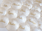 Marque place coquillage mariage