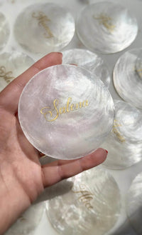 Marque place coquillage mariage