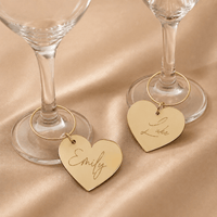Marque place coeur pour verre