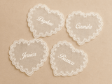 Marque place mariage dentelle