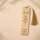 Marque place mariage fleur