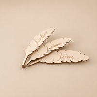 Marque place mariage plume